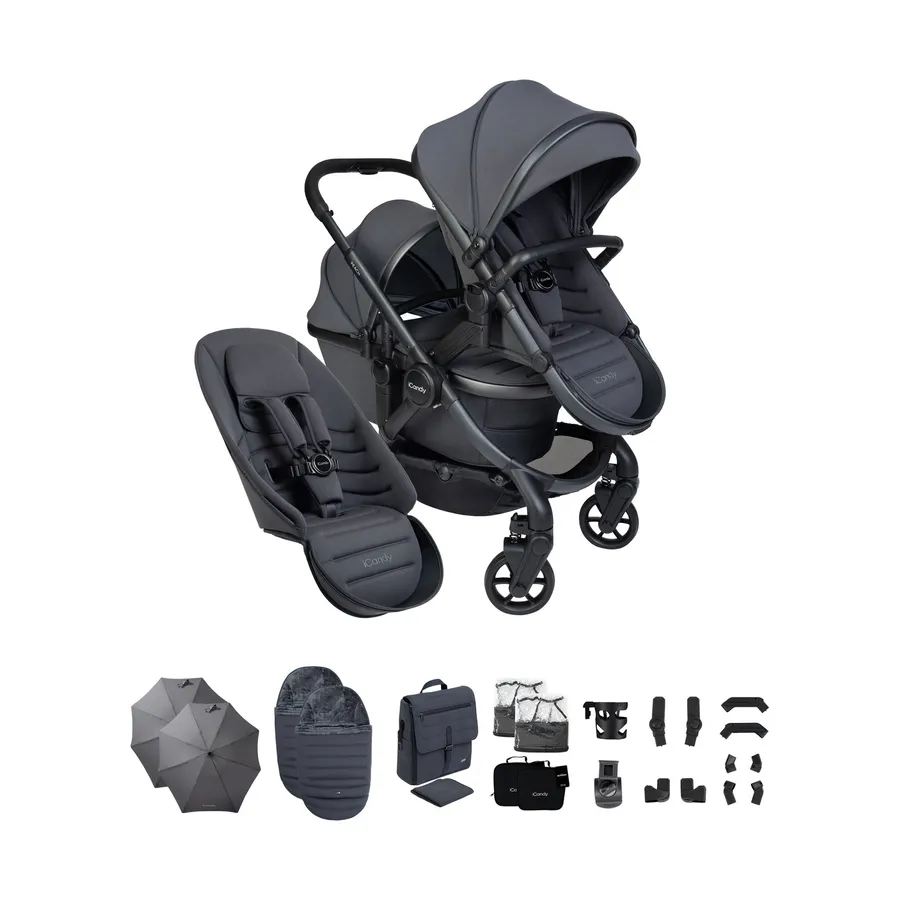 iCandy Peach 8 Doppelkinderwagen Komplettset 