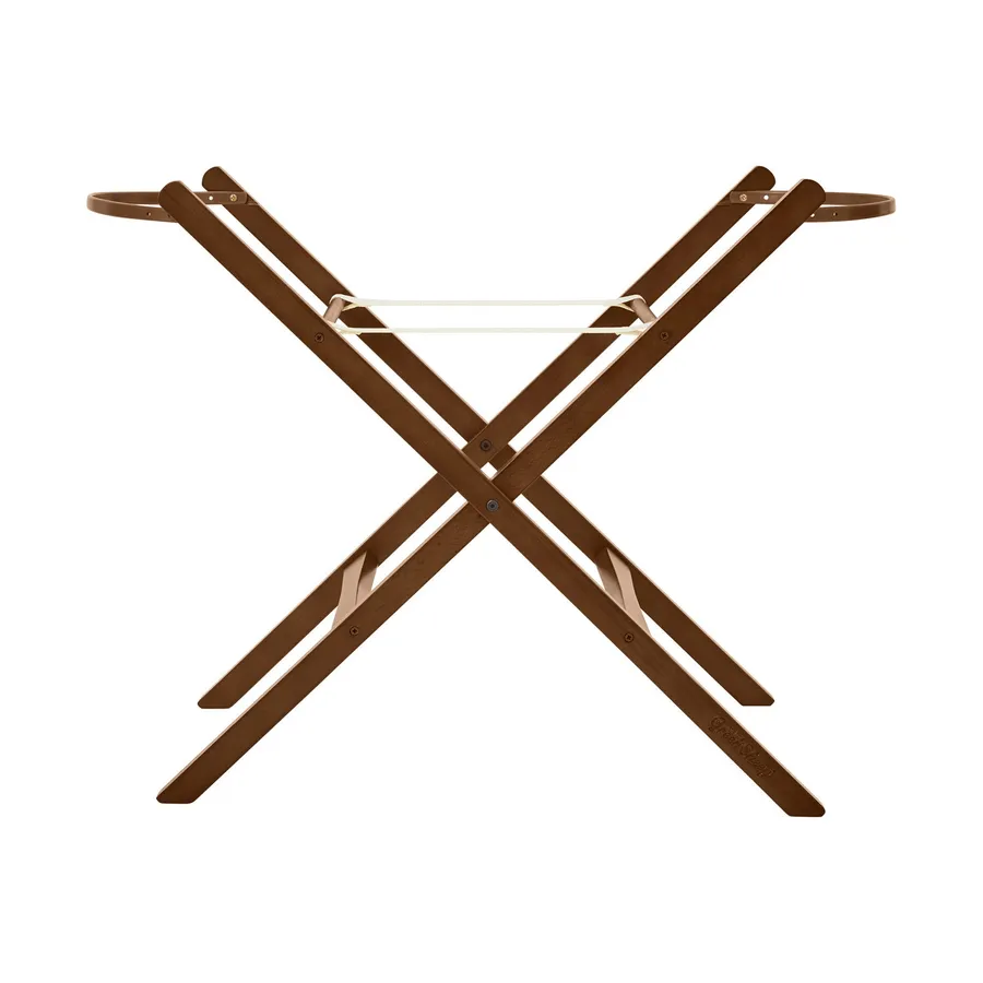 The Little Green Sheep Moses Basket Static Stand - Walnut