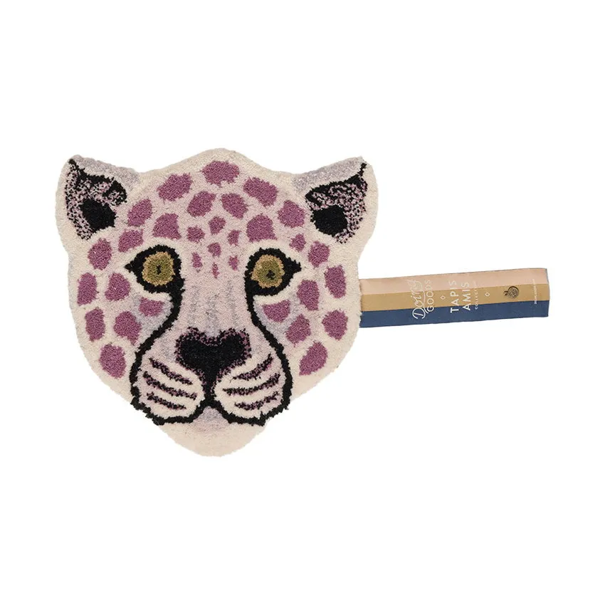 Doing Goods Lilly Leopardenkopf-Teppich - Lila