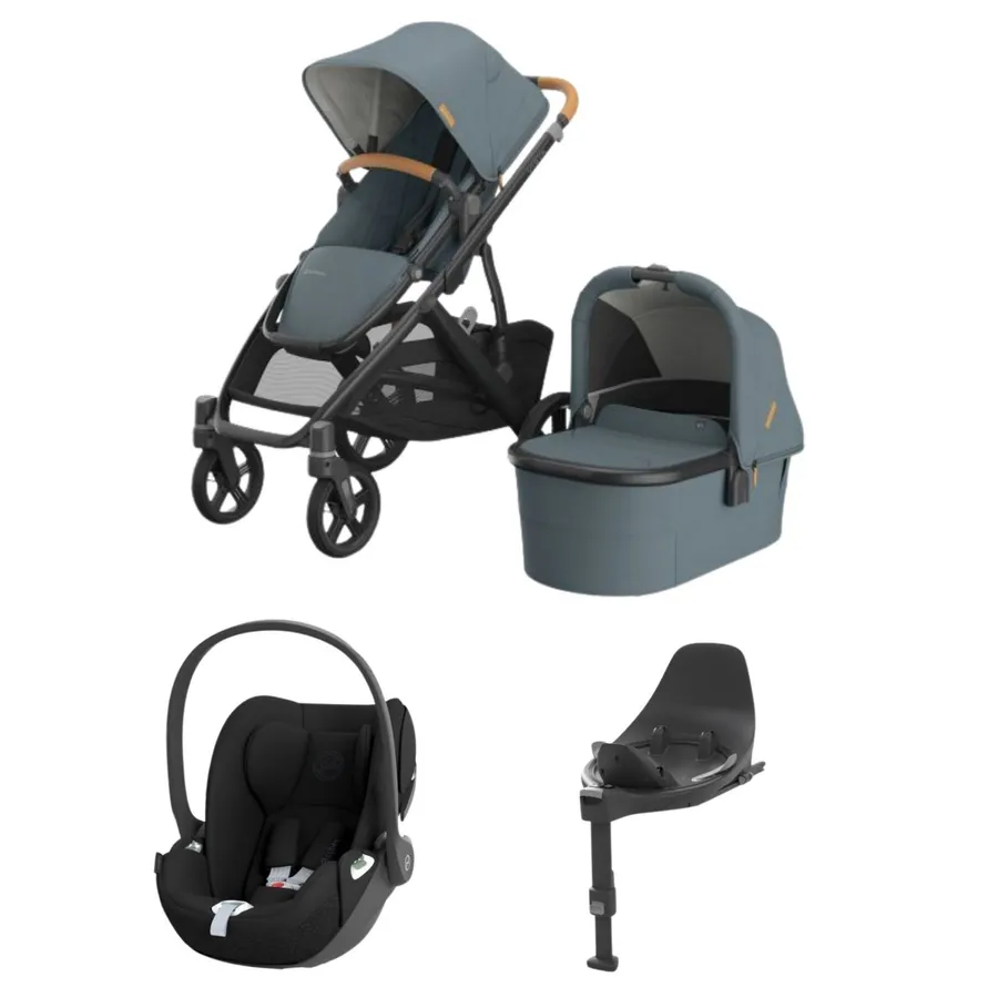 UPPAbaby VISTA V3 Kinderwagen 2-in-1 | Cybex Cloud T Plus Autositz | Cybex Base T