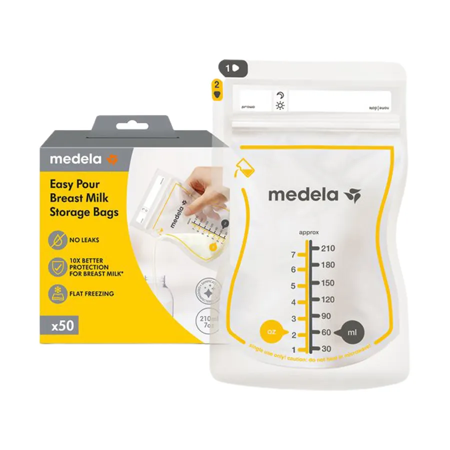 Medela Muttermilchaufbewahrungsbeutel Mit Ausgießer - 210 ml - 50 Stück