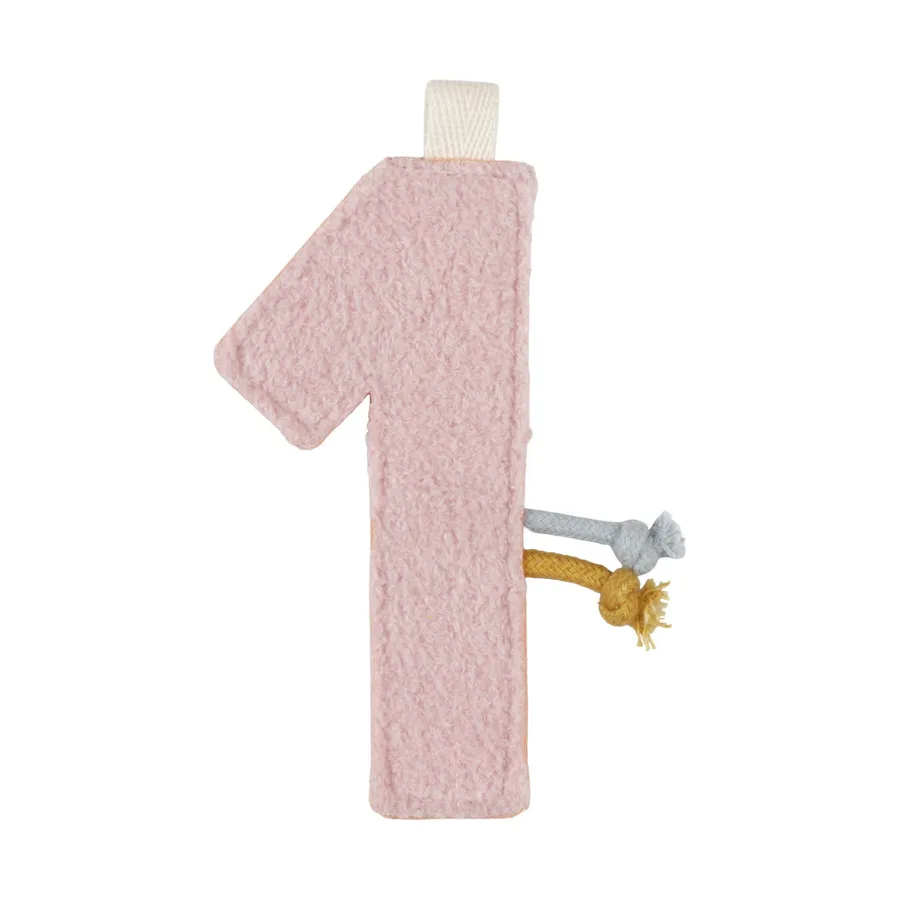 Little Dutch Girlanden-Element - Zahl 1 - Rosa