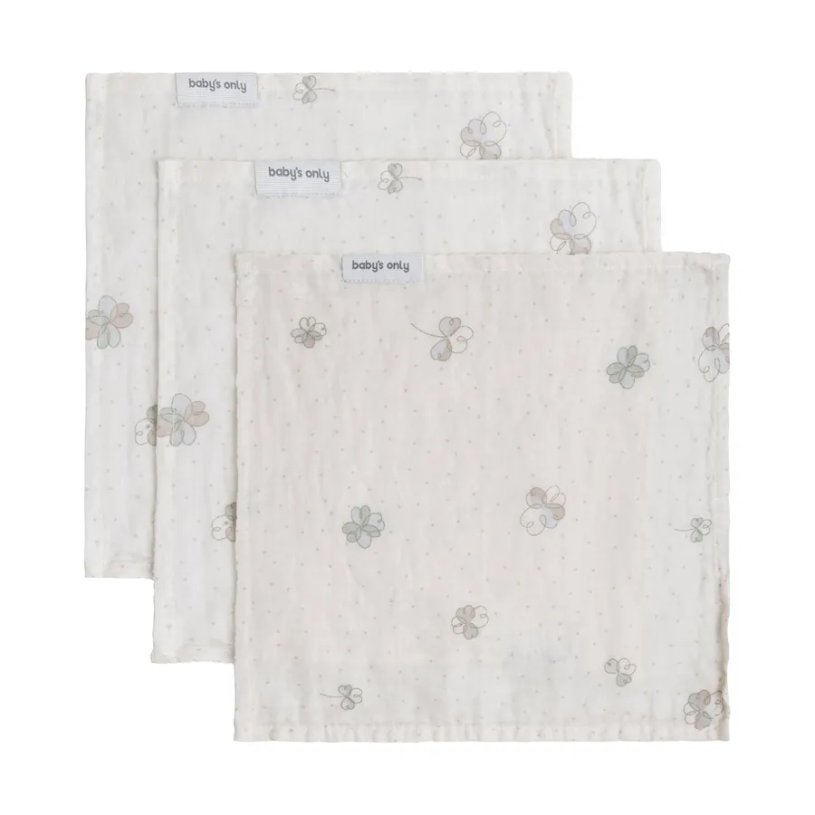 Baby's Only Mundtuch - Tender - 3-pack - 30x30 cm - Clover