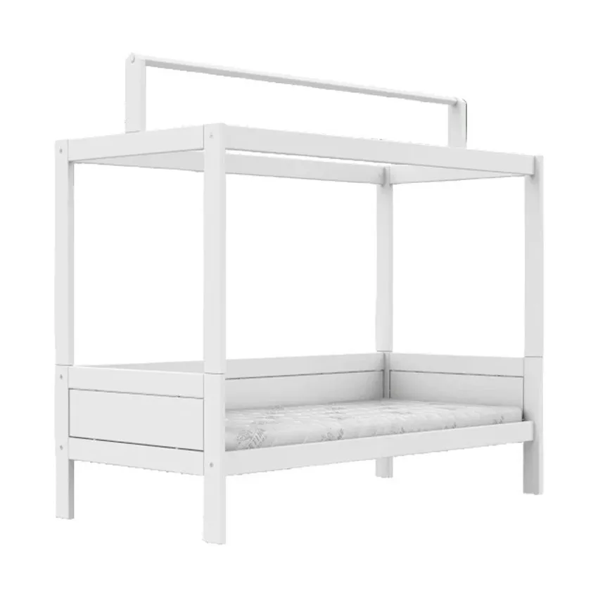 LIFETIME Kinderbett mit Himmelbettgestell – Deluxe-Lattenrost