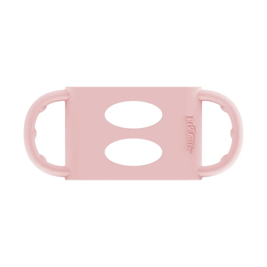 Dr. Brown's breiter Flaschenhals mit Handgriffen Rosa