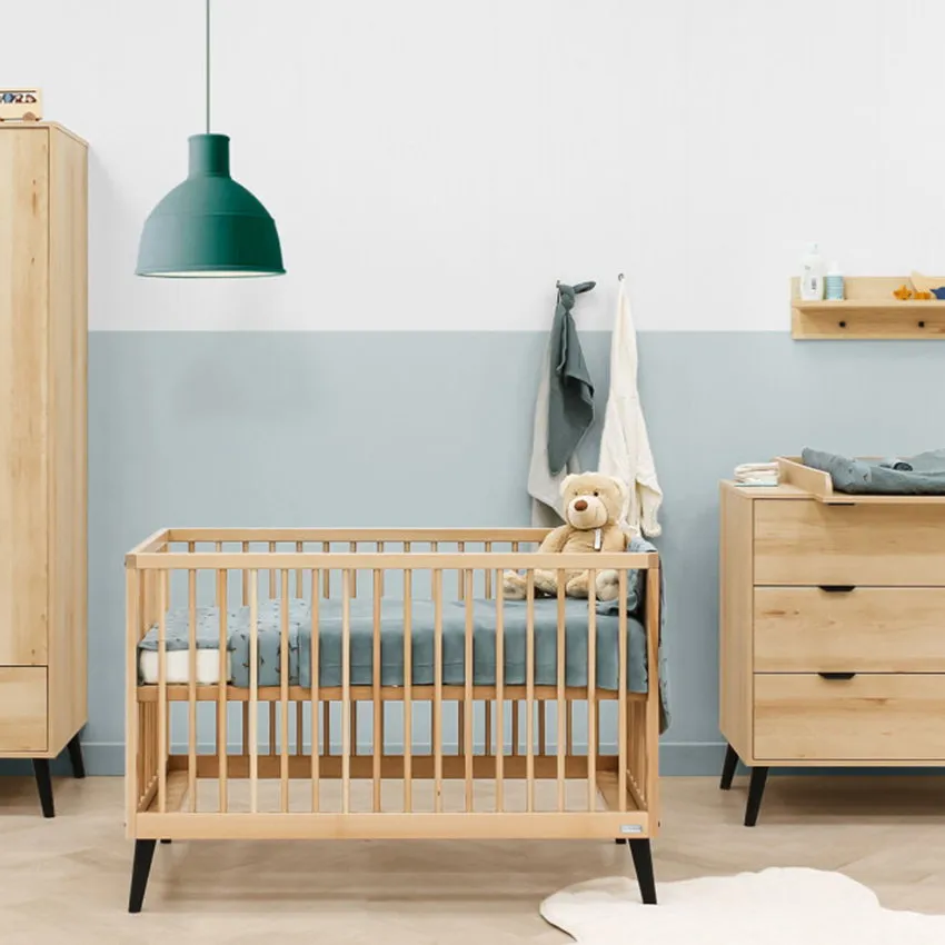 Bopita Fay Babyzimmer Natur / Mattschwarz