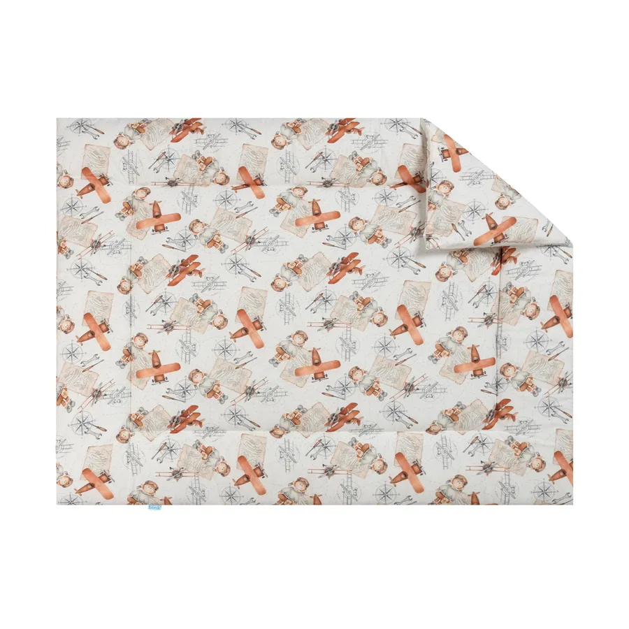 Bink Bedding Raf Laufstallteppich - 80 x 100 cm - Flugzeugdruck