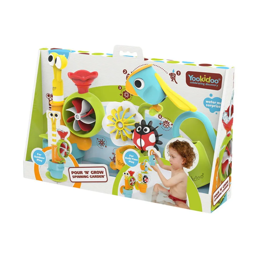 Yookidoo Badespielzeug - Pour ‘N’ Grow Spinning Garden