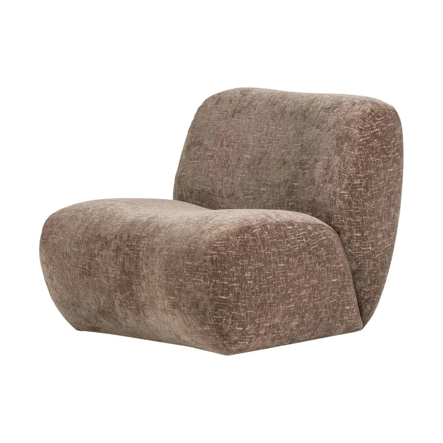 Woood Nomu Sessel – Samtimitat – Hellbraun