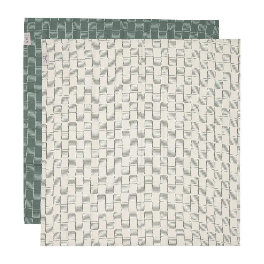 Witlof For Kids Sticky Stripes Hydrophil Tuch - 65 x 65 cm - 2 Stück