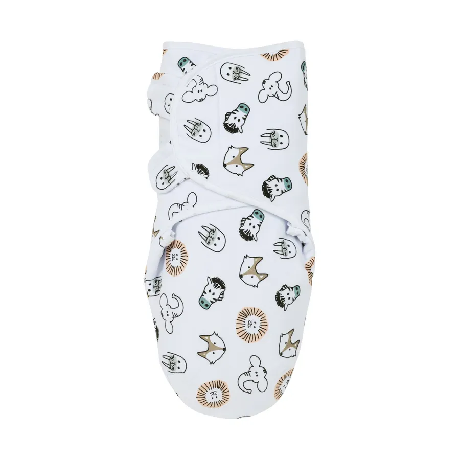 Meyco Baby Pucktuch Gefüttert - Animal Multicolour - 0-3 Monate