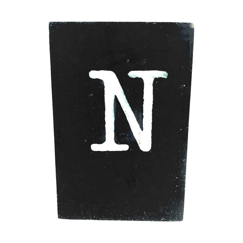 CottonCounts Buchstabe N - Schwarz