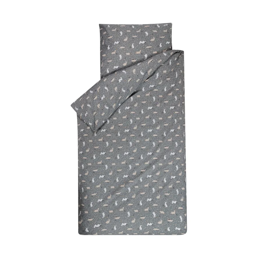 Bink Bedding Bunny Bettbezug - 120 x 150 cm - Waldtierdruck