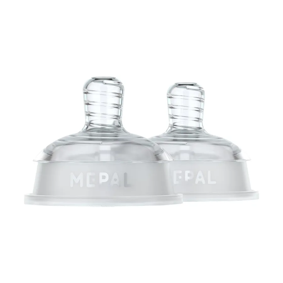Mepal X Little Dutch Mio Flaschensauger Medium Flow - 2 Stück - Transparent