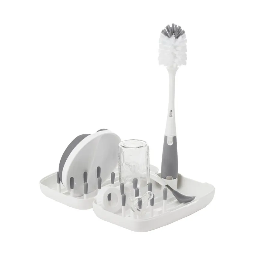 OXO Tot Trockenständer & Bürsten-Reiseset Grey