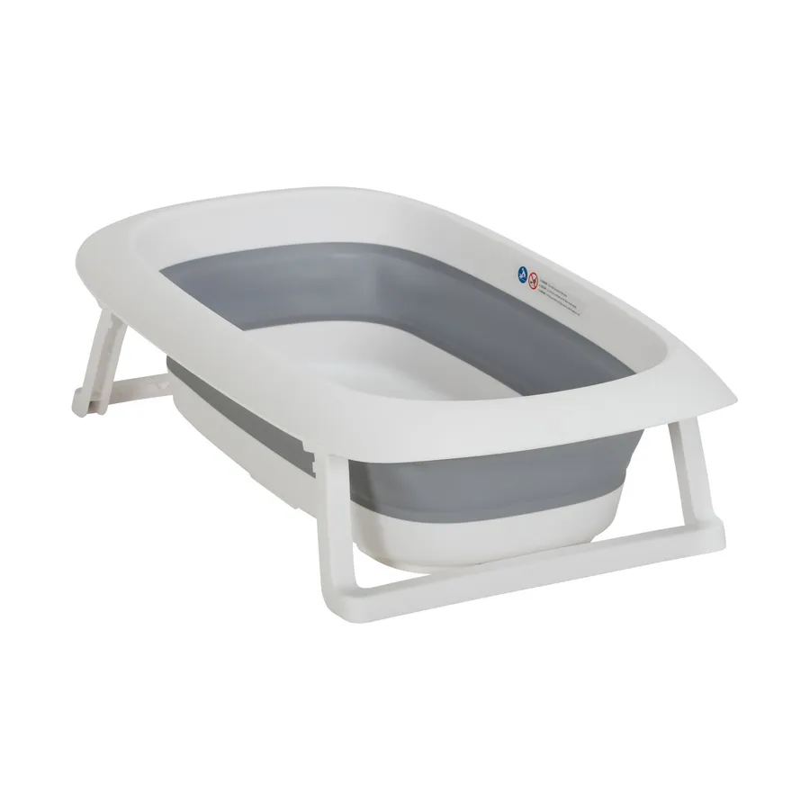 Puck Faltbare Badewanne M Weiß / Grau