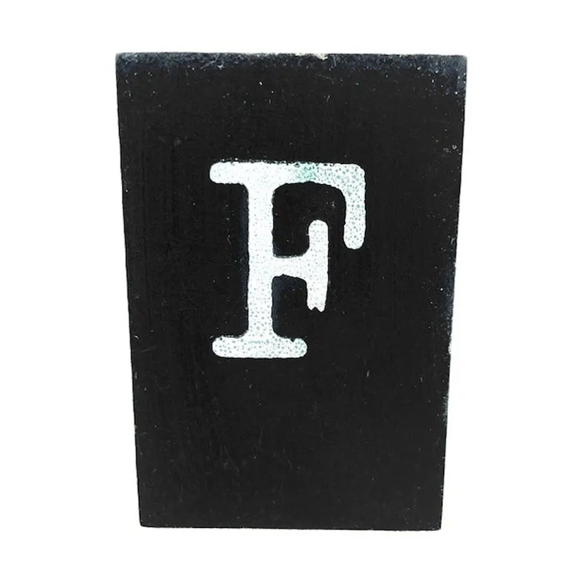 CottonCounts Buchstabe F - Schwarz