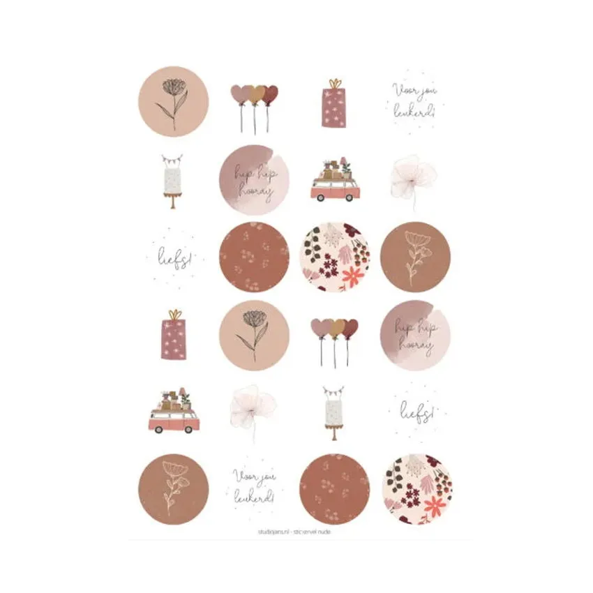 Studio Jans Stickerbogen – Nude