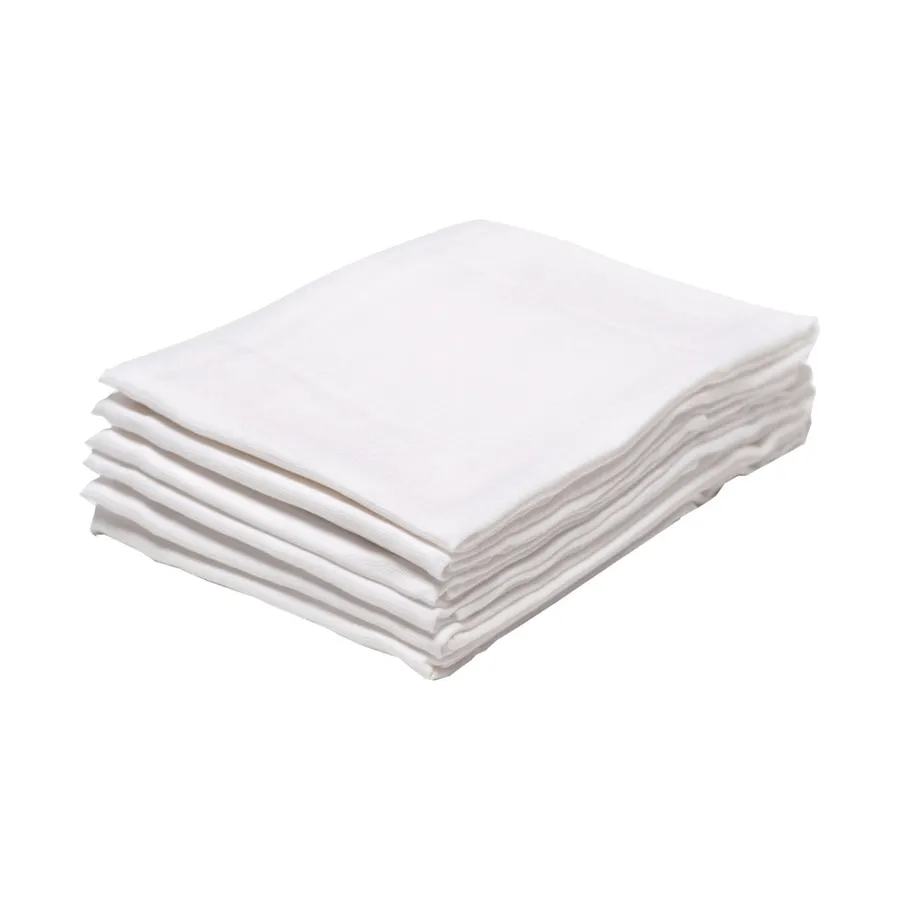 Babypark Hydrophile Windel 60 x 60 cm - Weiß - 6 Stück
