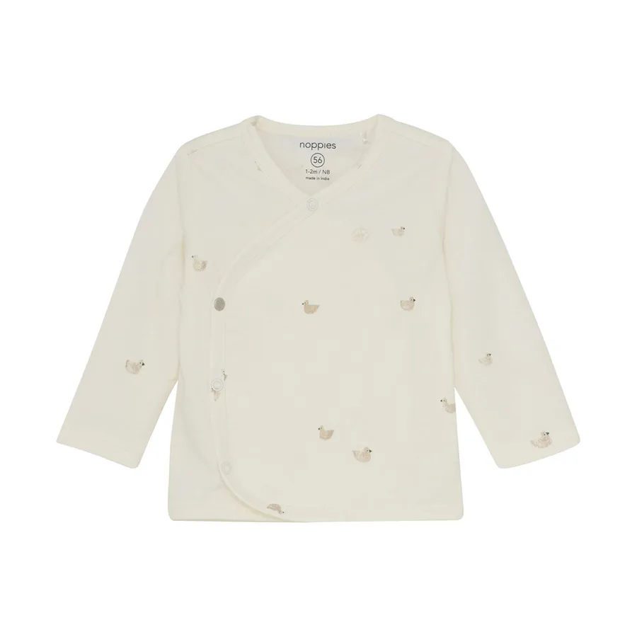 Noppies Nour Wickelshirt - Animals Pattern - Offwhite