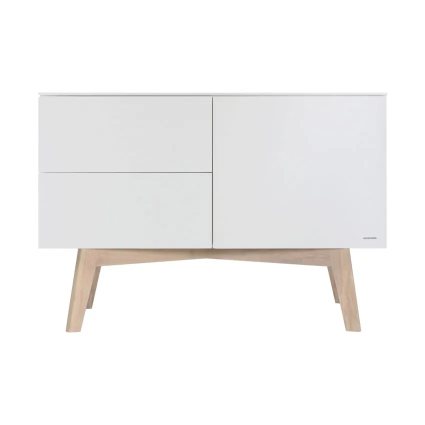 Kidsmill Sixties Kommode Mattweiß / Natur