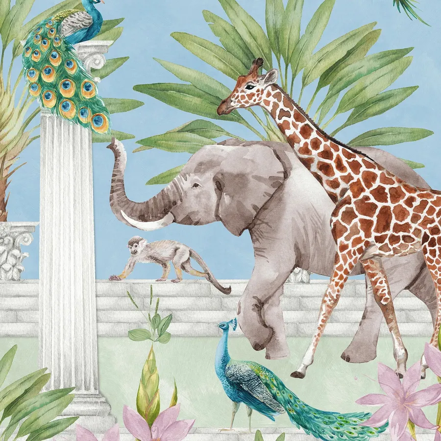 Creative Lab Amsterdam The Greek Animal Adventure Tapete - 194,8 x 280 cm
