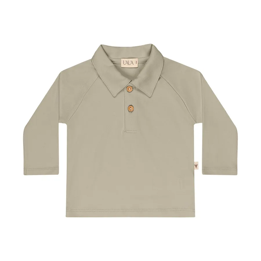 UAUA Polo T-Shirt Langarm - Oceano