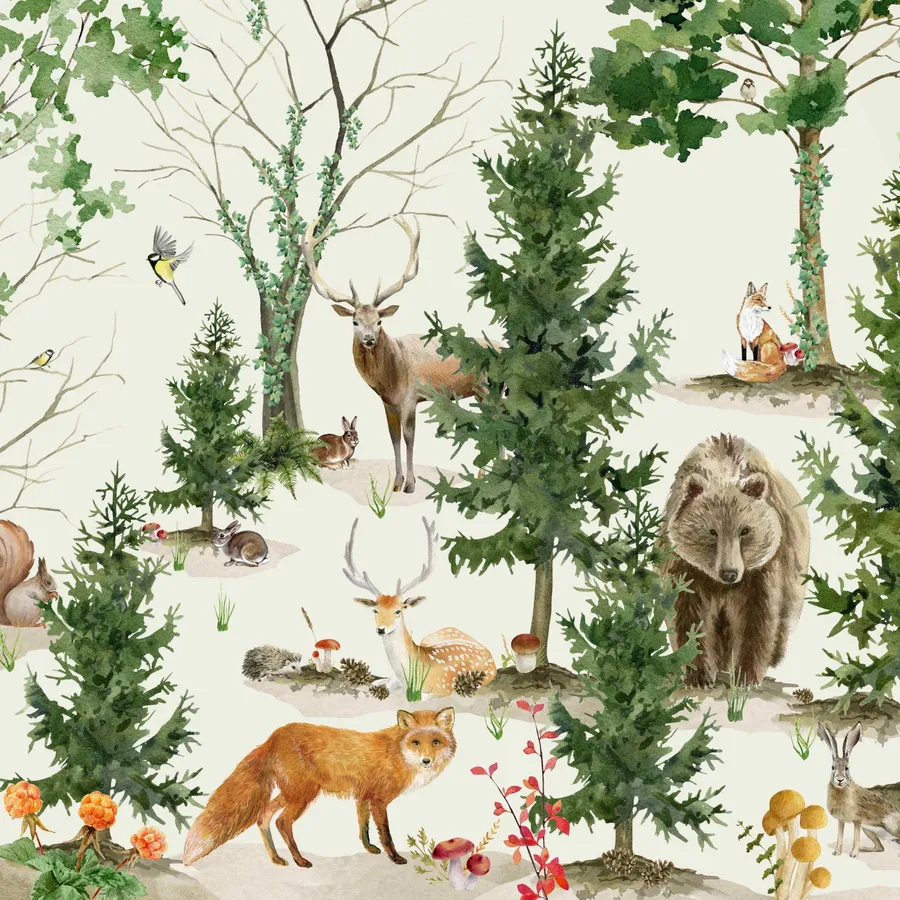 Creative Lab Amsterdam Forest Life Tapete