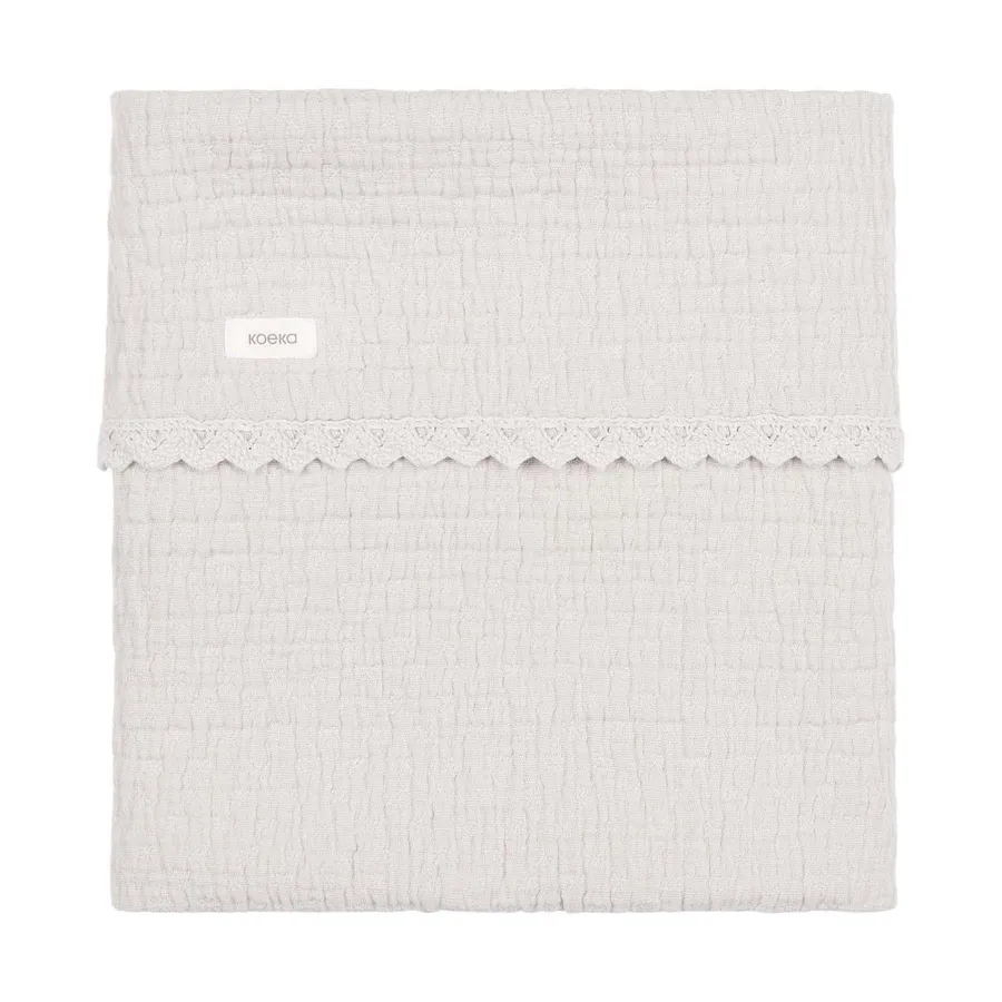 Koeka Babydecke - Elba Lace - Stone - 75 x 100 cm