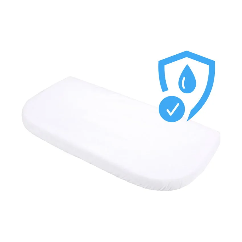Waldin Wasserdichtes Spannbettlaken – 7-in-1 Beistellbett – 73 x 37 cm – Weiß