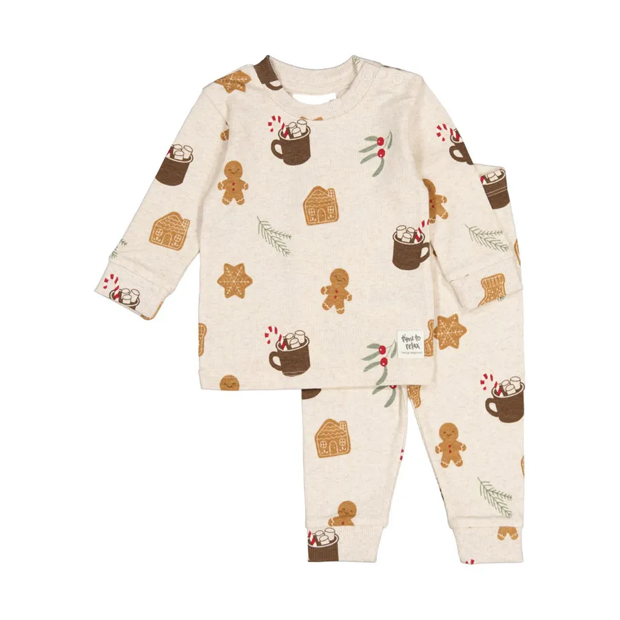 Feetje Cosy Cookie Premium Pyjama - Offwhite Melange