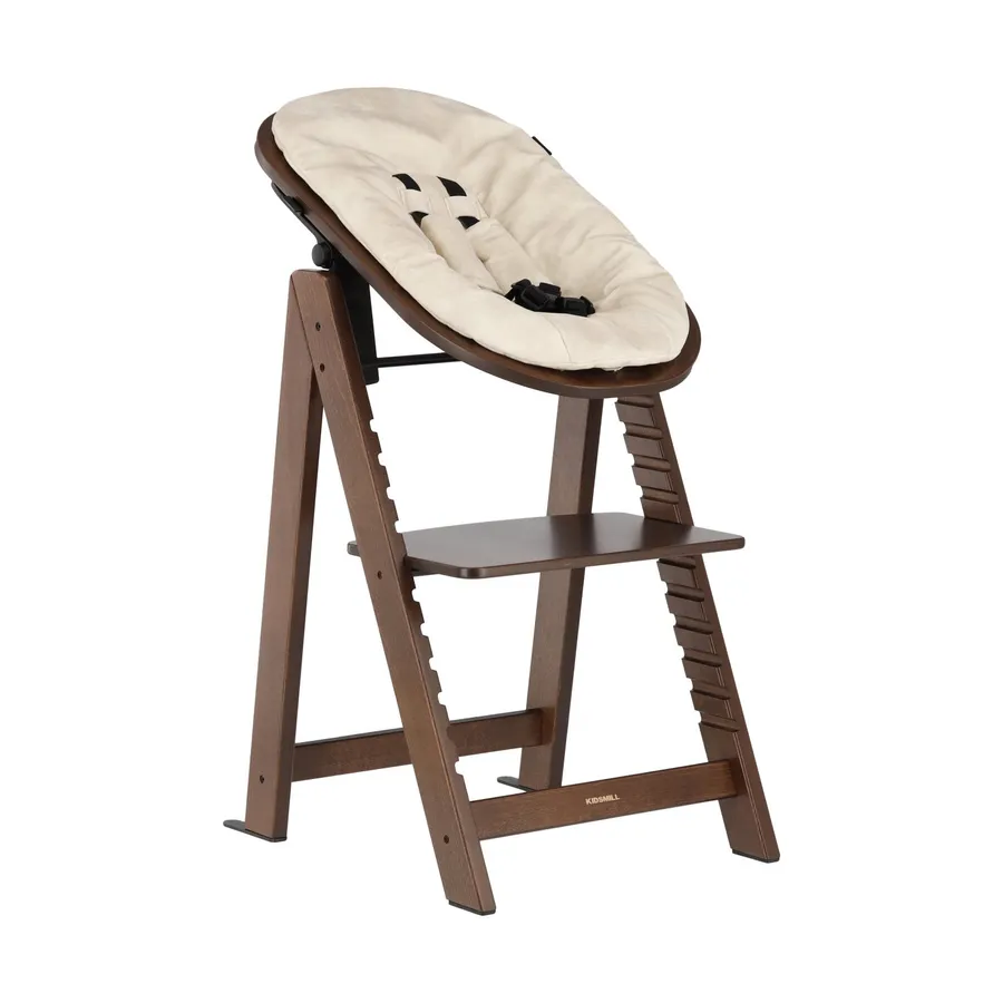 Kidsmill Up! Hochstuhl Buche Walnuss – Komplettset - 0 Mnd+ / 6 Mnd+