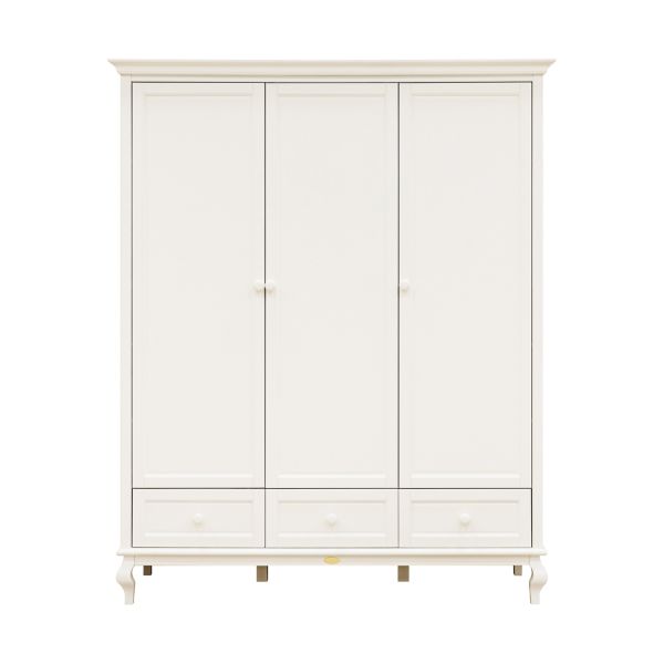 Bopita Juliette 3-türiger Kleiderschrank – Off-White