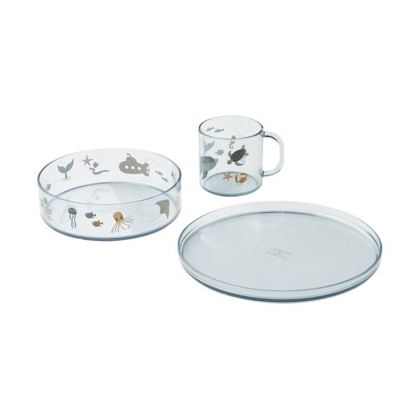 Liewood Siva Geschirrset - Sea Creature / Sandy