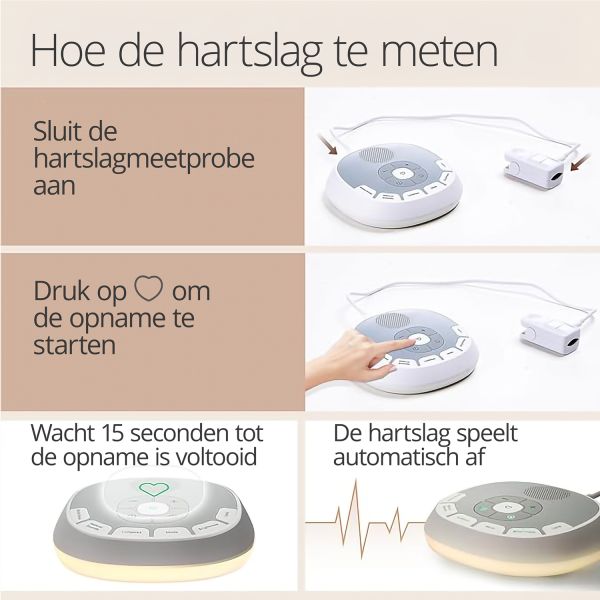 Luvion White Noise Machine - Dreamnest - Mit Herzschlag Rekorder