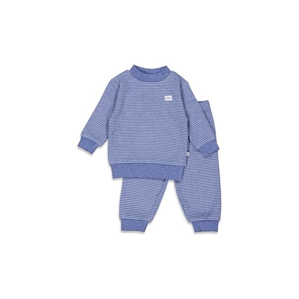 Feetje Waffel Pyjama - Blue Melange - Gr. 74