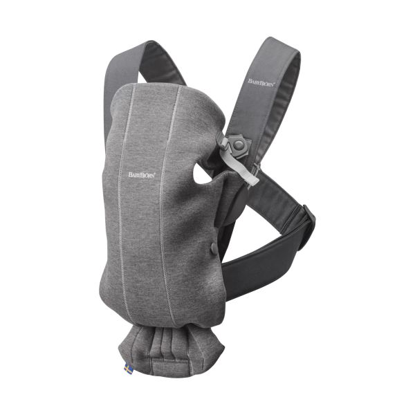 BabyBjörn Mini 3D Jersey Tragesack Dunkelgrau