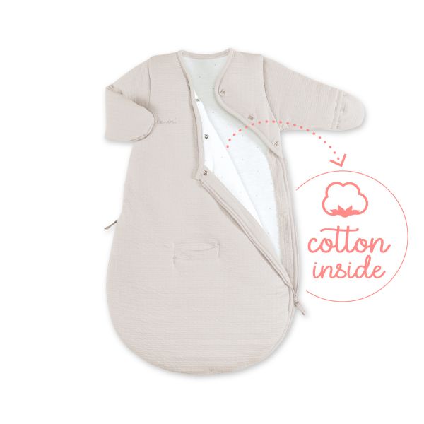 Bemini Pady Tetra Jersey Schlafsack Sand 0-3 Monate