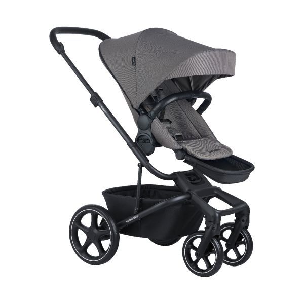Easywalker Harvey 5 Kinderwagen 4-in-1 - Pebble Grey | Cybex Cloud T Plus Autositz | Cybex Base T