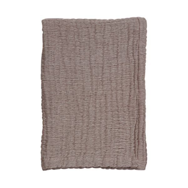 Mies&co Soft mousseline blanket toddler bed Dark Brown 110 x 140 cm MCA16460