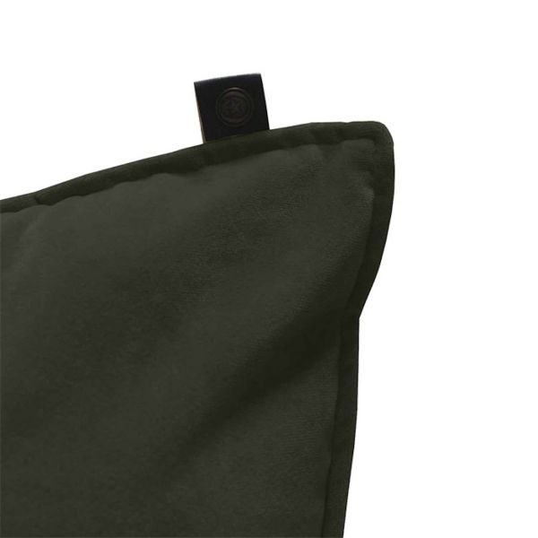 Overseas Middlestitch Velours Kissen Olive 45 x 45 cm