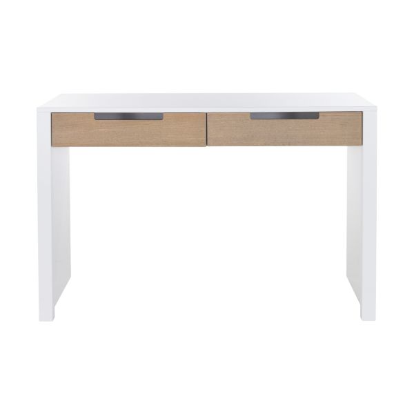 Europe Baby Ralph Kinderzimmer Weiß / Accent Holzlook | Bett 90 x 200 cm + Schreibtisch