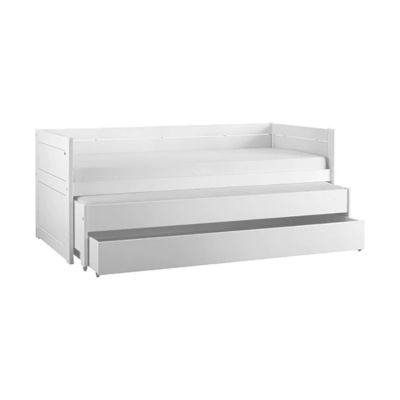 LIFETIME Kidsrooms Hochbett mit Gästebett weiß lackiert inkl. Luxus-Lattenrost