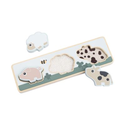 Done By Deer Tiny Farm Fühlpuzzle - Colour Mix