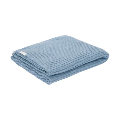 Little Dutch Bettdecke Gestrickt - Pure Denim Blue - 110x140 cm