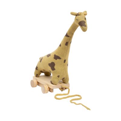 Smallstuff Gestricktes Zugspielzeug Giraffe