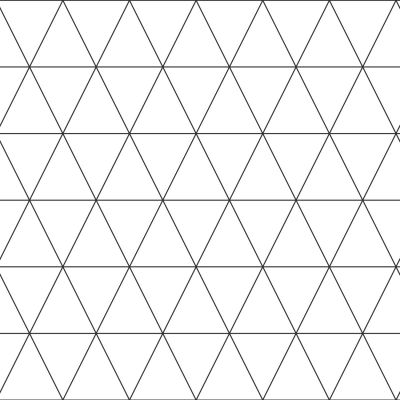 Estahome Grafische Dreiecks - Tapete – Weiß / Schwarz
