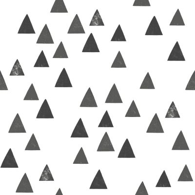 Estahome Grafische Dreiecks - Tapete – Schwarz / Weiß III