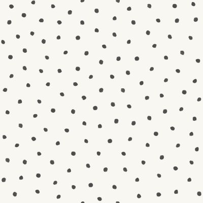 Estahome Punkte - Tapete – Glänzendes Weiß/ Schwarz