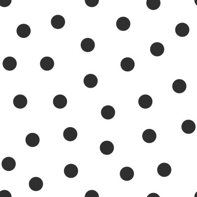 Estahome Punkte - Tapete – Schwarz / Weiß III
